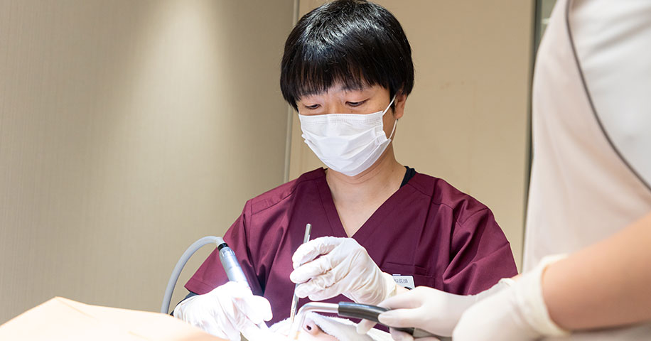 各分野のスタッフが連携	 専門性をいかした適切な治療