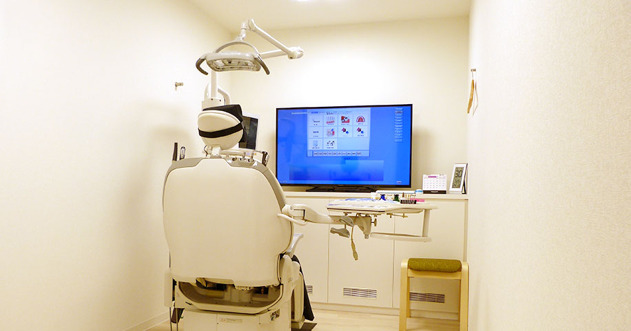 リラックスして受診できるプライバシーに配慮した全室個室の診療室