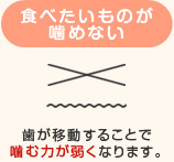 歯を失うことによるデメリット