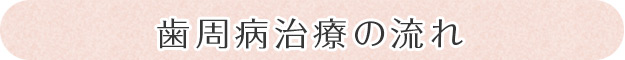 歯周病治療の流れ